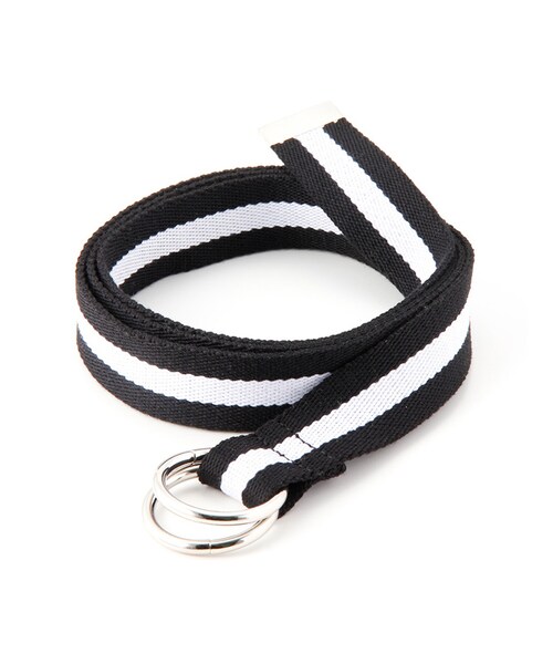 Honeys（ハニーズ）の「リングベルト（ベルト・レディース・クロ×オフ/コン/ピンク/イエロー/パープル/濃ピンク）」の2枚目の写真