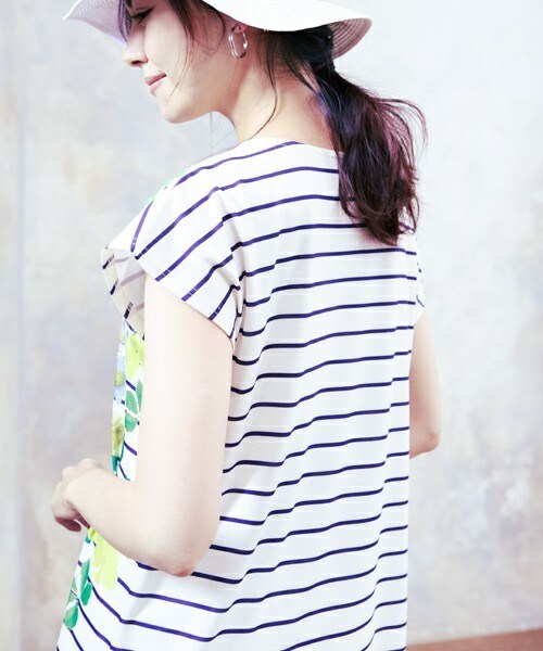 Bou Jeloud（ブージュルード）の「ブライトフラワー　カットチュニック（Tシャツ/カットソー・レディース・A/B/C・FREE）」の9枚目の写真