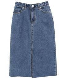 Dailyabout | フロントスリットロングデニムスカート(P0000WTJ)(デニムスカート)