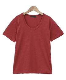 Dailyabout | ベーシックディープU-ネックスラブ半袖Tシャツ(P0000WTH)(Tシャツ/カットソー)