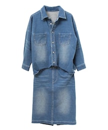 【新品・未使用】Ｃ.C.CROSS JEANS デニムワンピースジャケット 38 楽天市場】ジャージーデニムルーズGジャンワンピース／CCクロス