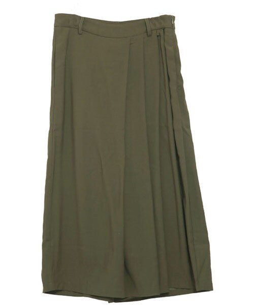 aimoha（アイモハ）の「ハーフプリーツスカーチョ（その他パンツ・レディース・ネイビー/カーキ・S）」の2枚目の写真