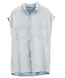 aimoha | ライトデニムノースリーブシャツ(シャツ/ブラウス)