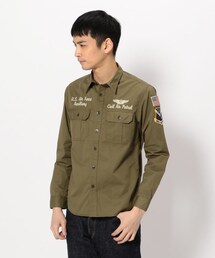 AVIREX | EMBROIDERY MILITARY SHIRT GREAT LAKES RE." /avirex(アヴィレックス)"(トップス)