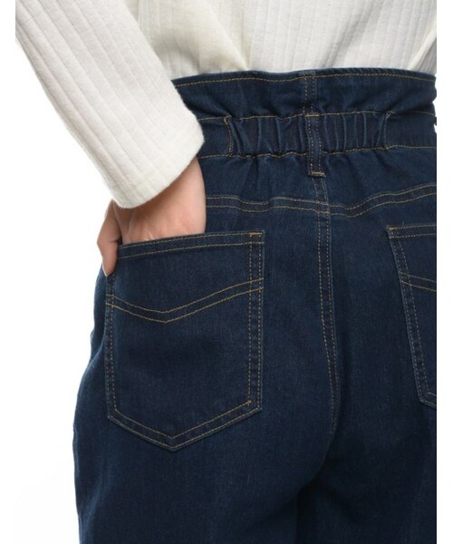 Re:EDIT（リエディ）の「ハイウエストワイドデニム[2017春夏新作]（パンツ・レディース・ダークブルー/ライトブルー・S/M）」の9枚目の写真