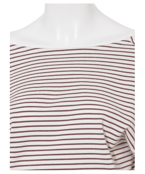 SNIDEL(スナイデル)の「バックシャンボーダートップス(プルオーバー・レディース・NVY/BRD/GRY・F)」の8枚目の写真