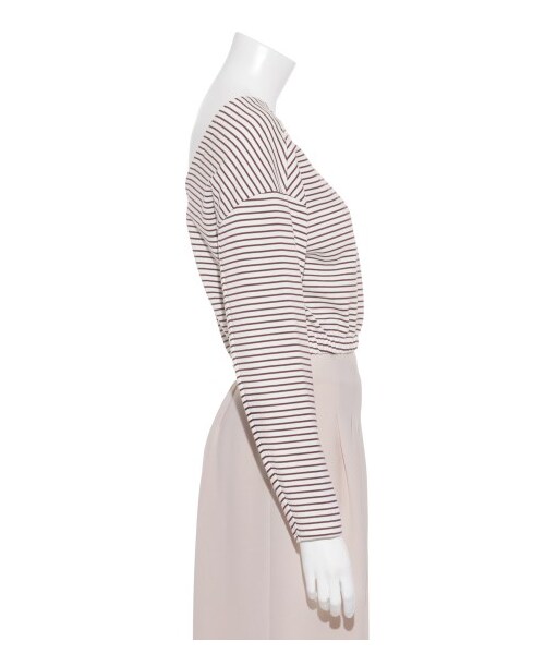 SNIDEL(スナイデル)の「バックシャンボーダートップス(プルオーバー・レディース・NVY/BRD/GRY・F)」の7枚目の写真