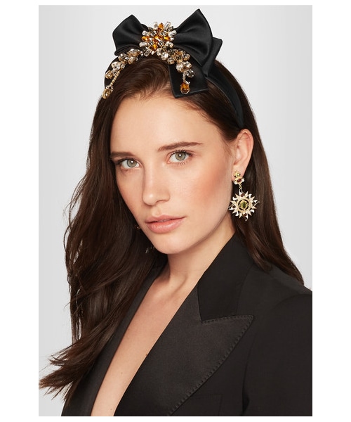 DOLCE & GABBANA ブラックヘッドバンド DOLCE&GABBANA（ドルチェアンドガッバーナ）の「Dolce & Gabbana