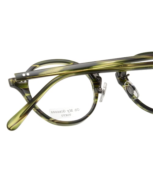 Oh My Glasses TOKYO（オーマイグラス）の「Oh My Glasses TOKYO マシュー omg-026-6（メガネ・緑・45□23-145）」の5枚目の写真