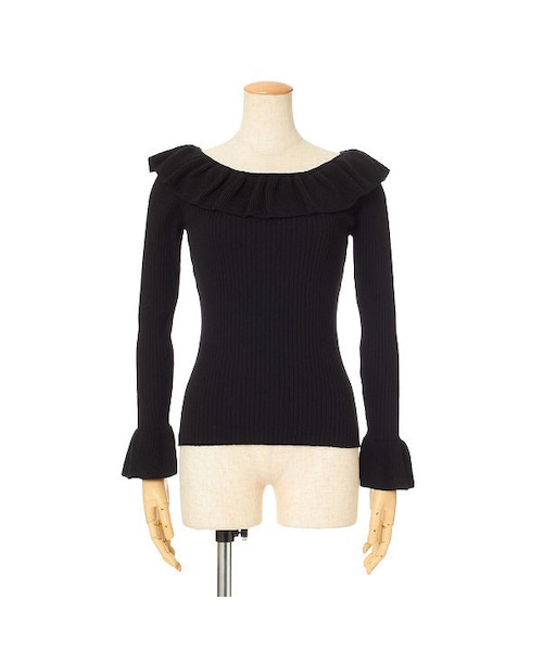 an another angelus（アンアナザーアンジェラス）の「ラッフル衿ニットプルオーバー/an another angelus（ニット/セーター・レディース・その他）」の5枚目の写真