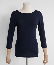 DHOLIC | スリムフィットボートネックTシャツ(Tシャツ/カットソー)