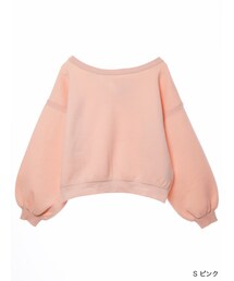 w closet | 後ろリボンボリューム袖ニット(トップス)