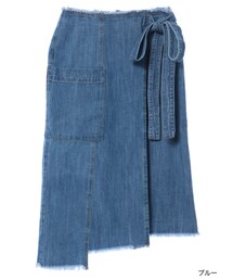 w closet | ヘムラインデニムラップスカート(スカート)