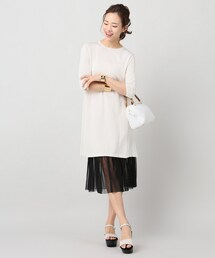 ともちゃん　スピックアンドスパン　バックプリーツワンピース Spick & Span（スピックアンドスパン）の「≪追加≫バック