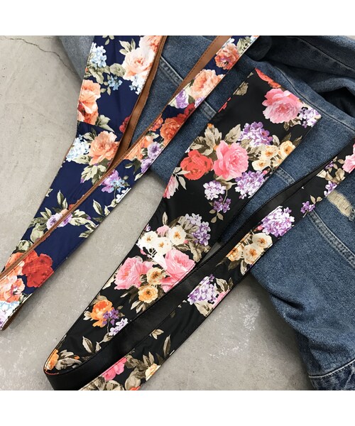 copine（コピン）の「無地×花柄リバーシブルサッシュベルト(4color）【クリックポスト対象商品】（ベルト・レディース・その他）」の3枚目の写真