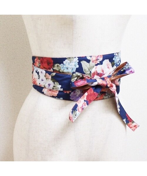 copine（コピン）の「無地×花柄リバーシブルサッシュベルト(4color）【クリックポスト対象商品】（ベルト・レディース・その他）」の13枚目の写真