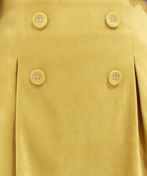 archives（アルシーヴ）の「フロント釦タックスカート（スカート・レディース・ブラック/ベージュ/マスタード・MEDIUM）」の5枚目の写真