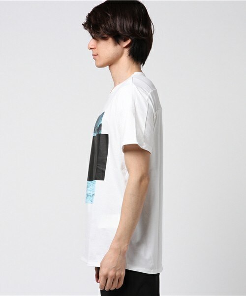 安い，定番人気 アンリアレイジ ANREALAGE プリントTシャツ 半袖カットソー クルーネック 46 グレー メンズ