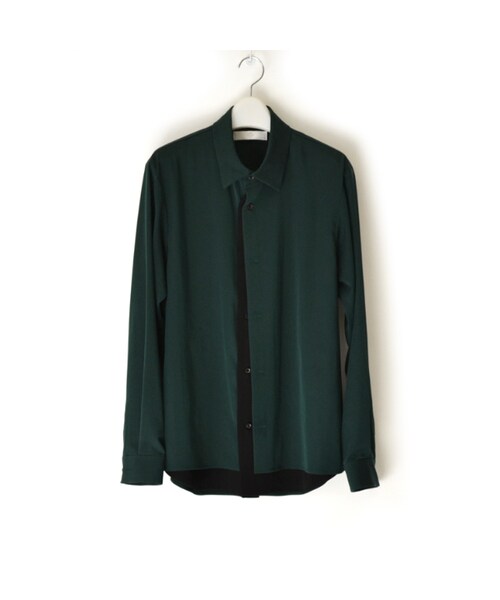 ETHOSENS（エトセンス）の「ETHOSENS [エトセンス] Tencel front layered shirt（シャツ/ブラウス・レディース・1 (S)）」の3枚目の写真