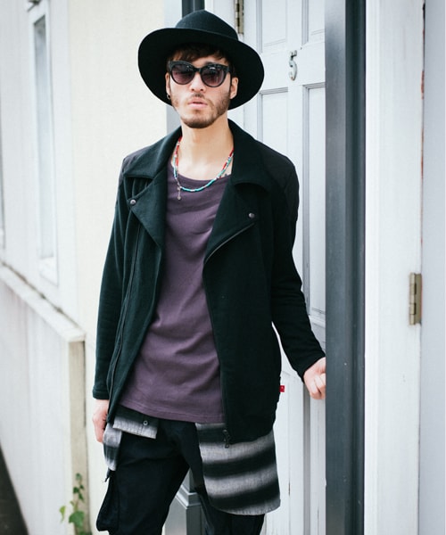 virgo ヴァルゴ ライダース ジャケット スウェット地 サイズ3 VIRGOwearworks（ヴァルゴウェアワークス）の「PROTECT SWEATRIDERS