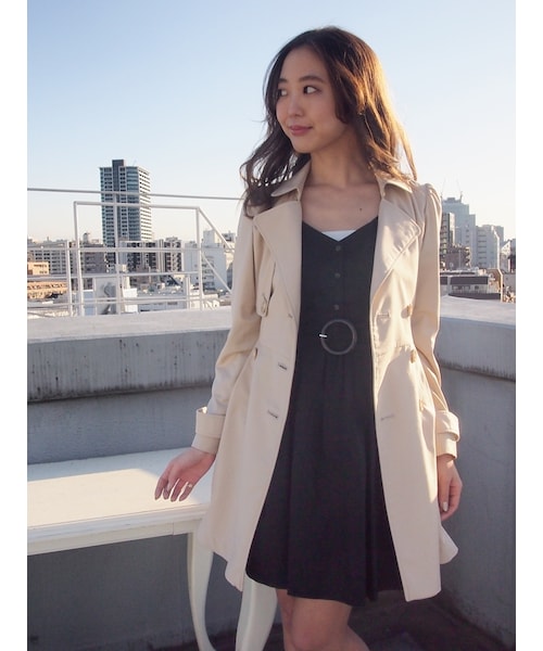 dazzlin（ダズリン）の「【sw】ベルト付タンクワンピース（ワンピース/ドレス・レディース・ブラック/ピンク/ベージュ・S/M）」の9枚目の写真