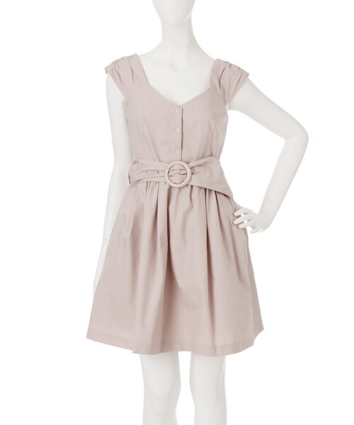 dazzlin（ダズリン）の「【sw】ベルト付タンクワンピース（ワンピース/ドレス・レディース・ブラック/ピンク/ベージュ・S/M）」の11枚目の写真