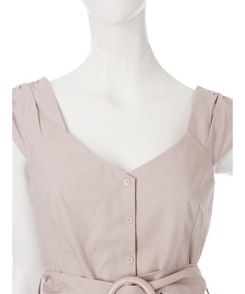 dazzlin（ダズリン）の「【sw】ベルト付タンクワンピース（ワンピース/ドレス・レディース・ブラック/ピンク/ベージュ・S/M）」の14枚目の写真