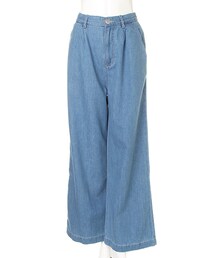 INGNI | タック入りデニムワイド／パンツ(パンツ)