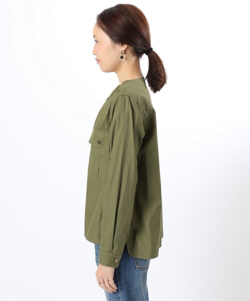 新品タグつき SLOBE IENA ミリタリーシャツ SLOBE IENA（スローブイエナ）の「《予約》100/-ミリタリーシャツ