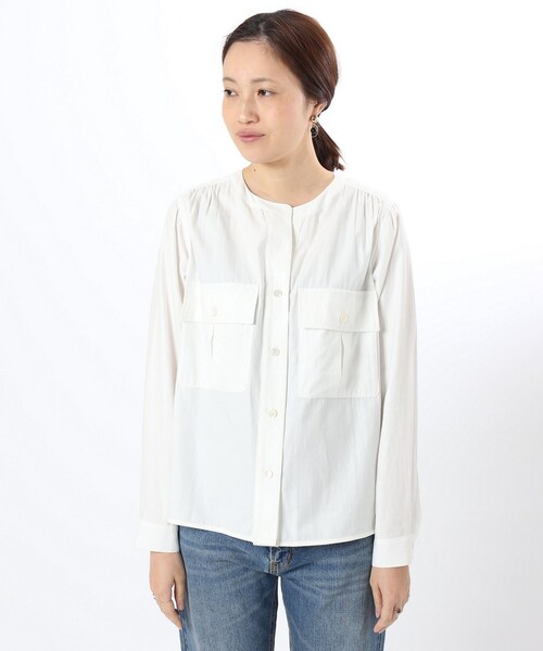 SLOBE IENA（スローブイエナ）の「《予約》100/-ミリタリーシャツ