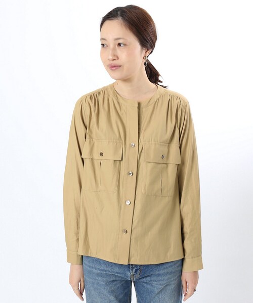 SLOBE IENA（スローブイエナ）の「《予約》100/-ミリタリーシャツ