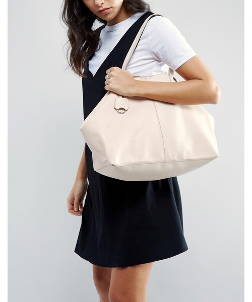 MANGO（マンゴ）の「Mango Faux Leather Shopper Bag（トートバッグ）」 WEAR