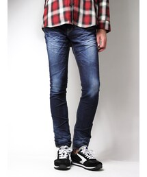 JACKROSE | スーパーストレッチスタンダード加工デニム(インディゴ)(パンツ)