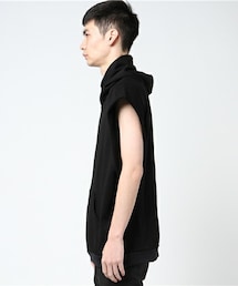 【生産終了】DIET BUTCHER SLIM SHIN フード付 ノースリーブ DIET BUTCHER（ダイエットブッチャー）の「DIET BUTCHER SLIM