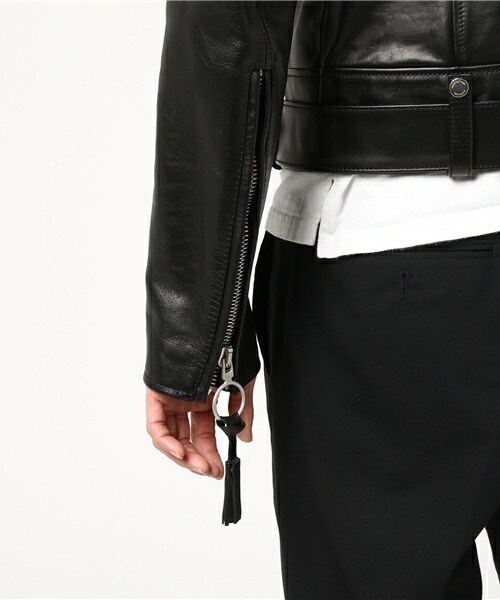 off white（オフホワイト）の「OFF WHITE 『BRUSHED DIAGONAL』ライダースジャケット（ライダースジャケット・メンズ・ブラック・X-SMALL）」の7枚目の写真