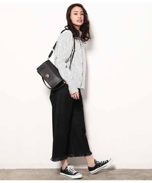 ROPE' PICNIC（ロペピクニック）の「ワイドクロップドデニム（パンツ・ネイビー/ブルー/サックス・36/38）」の14枚目の写真