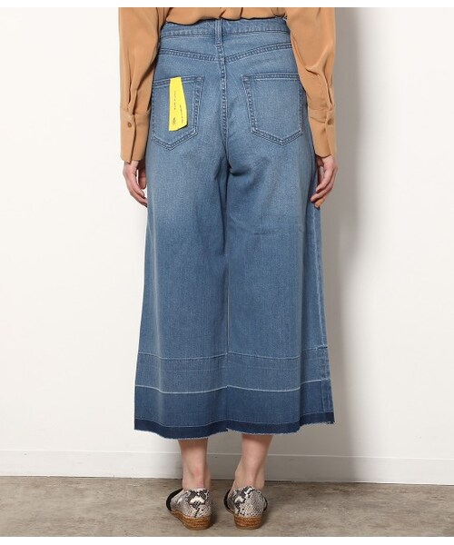ROPE' PICNIC（ロペピクニック）の「ワイドクロップドデニム（パンツ・ネイビー/ブルー/サックス・36/38）」の6枚目の写真