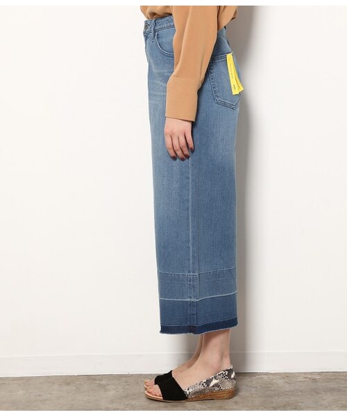 ROPE' PICNIC（ロペピクニック）の「ワイドクロップドデニム（パンツ・ネイビー/ブルー/サックス・36/38）」の5枚目の写真