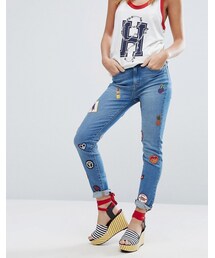 TOMMY HILFIGER | Tommy Hilfiger Gigi Hadid High Waist Jean with Patches(デニムパンツ)