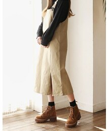 SeoulLife | [DLM]LONG SUSPENDER SLIT ONE-PIECE(つなぎ/オールインワン)