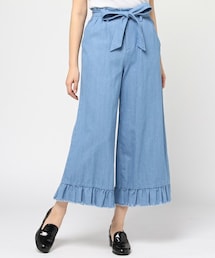 archives | 裾フレアフリンジデニムパンツ(デニムパンツ)