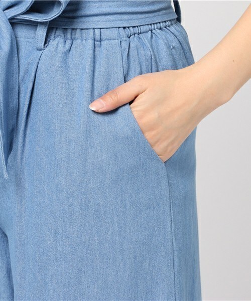 archives（アルシーヴ）の「裾フレアフリンジデニムパンツ（デニムパンツ・レディース・ブルー/ネイビー・MEDIUM）」の8枚目の写真