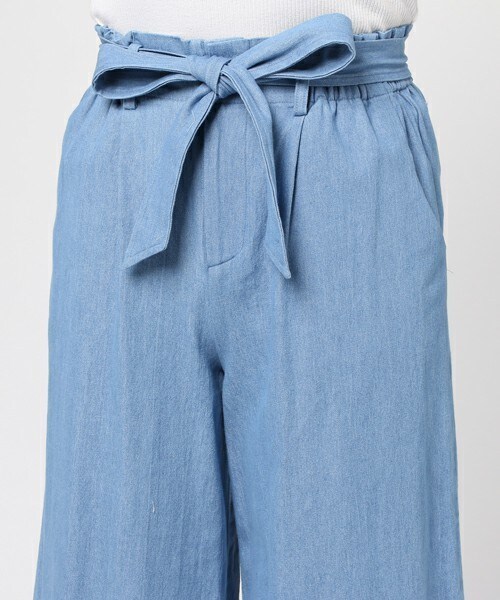 archives（アルシーヴ）の「裾フレアフリンジデニムパンツ（デニムパンツ・レディース・ブルー/ネイビー・MEDIUM）」の6枚目の写真