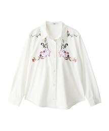 GRL | 花柄刺繍ブロードシャツ(シャツ/ブラウス)