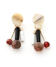 GRL | MIXストーンデザインピアス(ピアス（両耳用）)