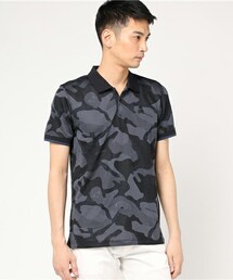 マークアンドロナ Mottle Polo モットルポロ スカル カモフラ L MARK & LONA（マークアンドロナ）の「Mottle Polo（ポロシャツ）」 - WEAR