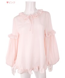 Bobon21 | バルーン袖チュニックトップス(Tシャツ/カットソー)