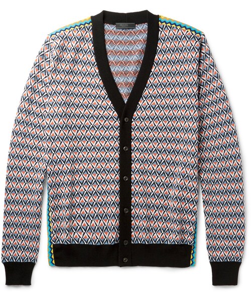 PRADA（プラダ）の「Prada Jacquard-Knit Cardigan（カーディガン
