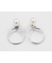Dailyabout | シンプルパール装飾メタルピアス(P0000WVC)(ピアス（両耳用）)