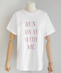 DHOLIC | フロントレタリングショートスリーブTシャツ(Tシャツ/カットソー)